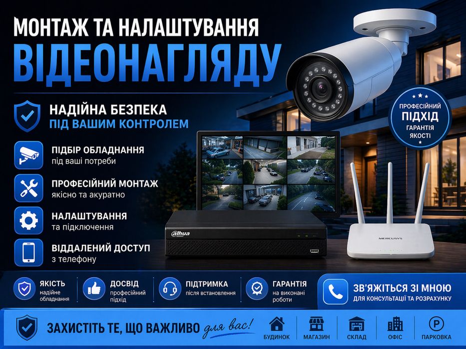 Послуги с установки та налаштування відкоспостереження