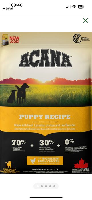 acana puppy recipe 17kg