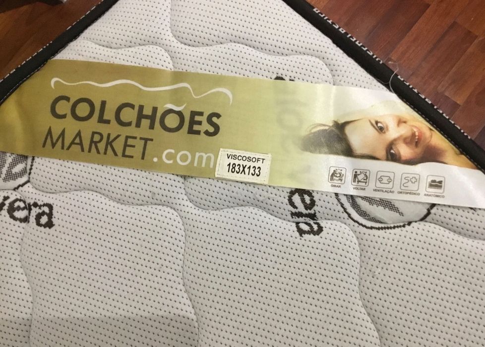 Cama + colchão 140x190 Belioni 2 anos de uso