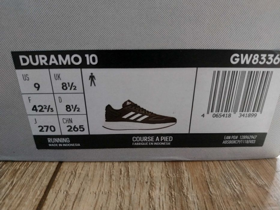 Кросівки Adidas Duramo SL 2.0 black 42.5 (8.5UK) 27 см