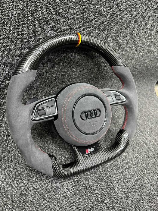 Руль Sline Audi Кермо карбон алькантара Ауді A6 A7 A8 Q7 2008-2017