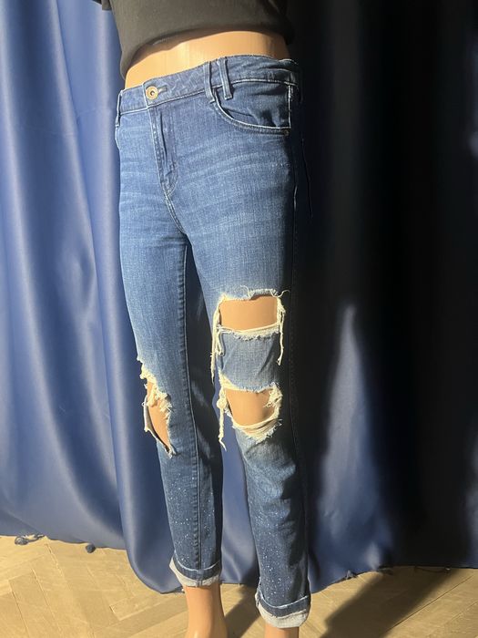 Джинсы женские тёмно-синие