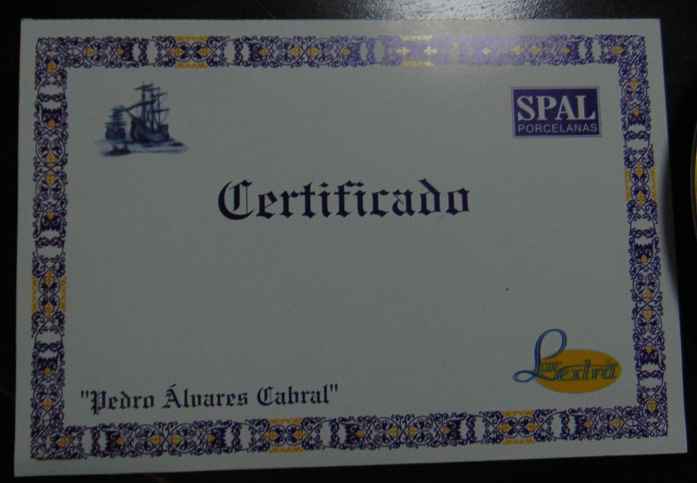 Baixela da SPAL comemorativa dos 500 anos da descoberta do Brasil