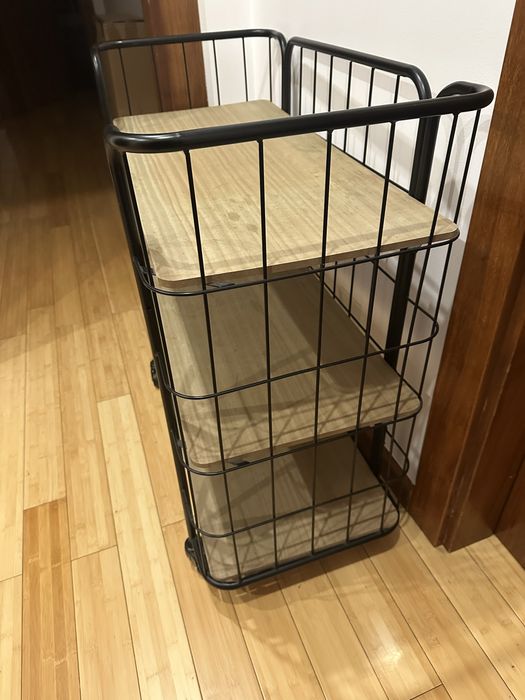 Carrinho de apoio com 3 prateleiras - sala ou cozinha