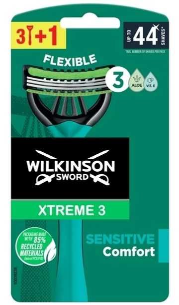 Набір бритв чол. Wilkinson Xtreme3 Sensitive Comfort (4 шт.) Є гурт!!!