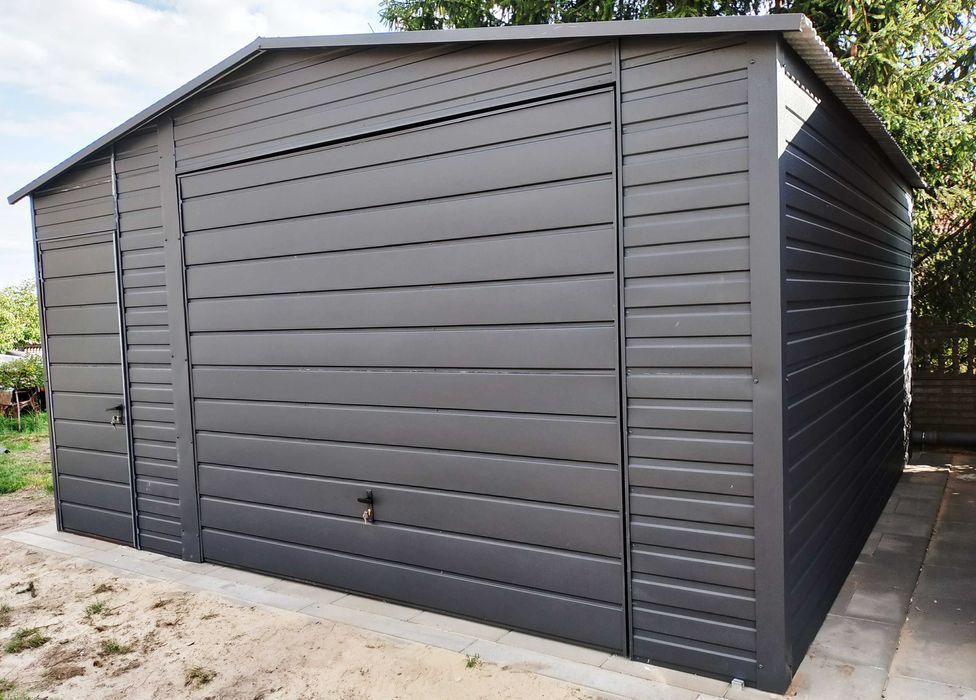 Garaż  Grafit Mat 5x5 plus Dodatkowe Drzwi PROMOCJA
