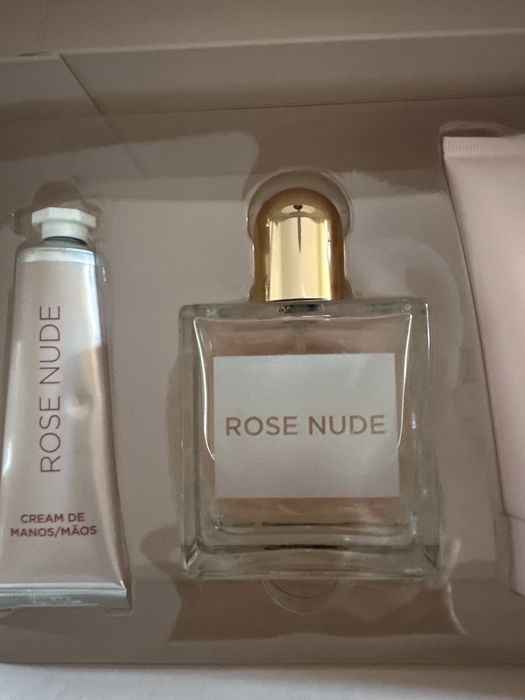 Conjunto perfume, creme de maos e body milk
