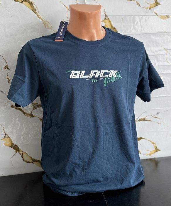 Modna koszulka męska T-shirt bawełna z nadrukiem  L – nowa