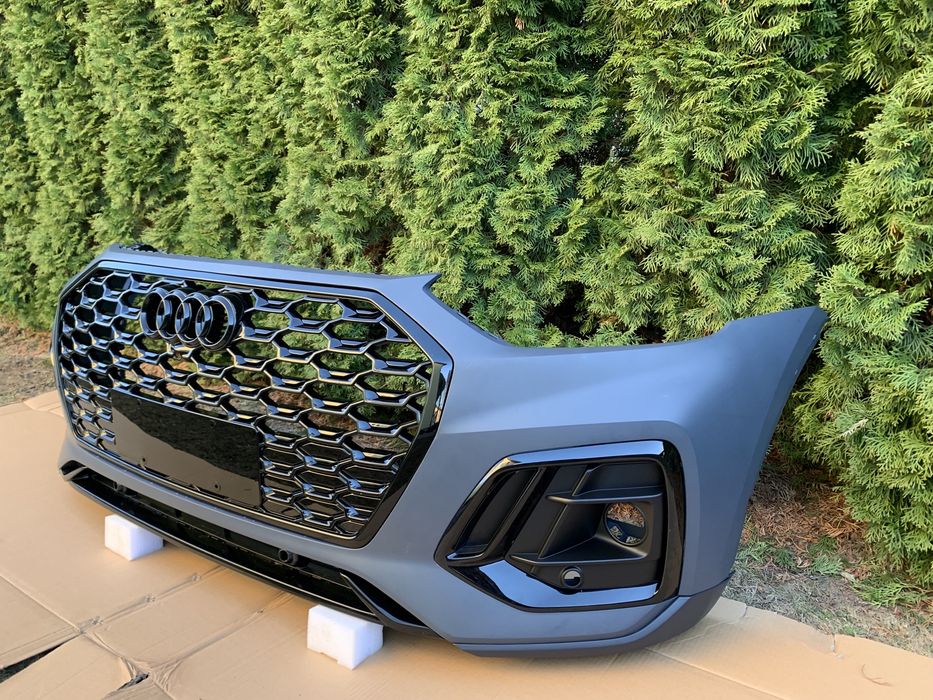 Бампер передній audi q5 80a решітка