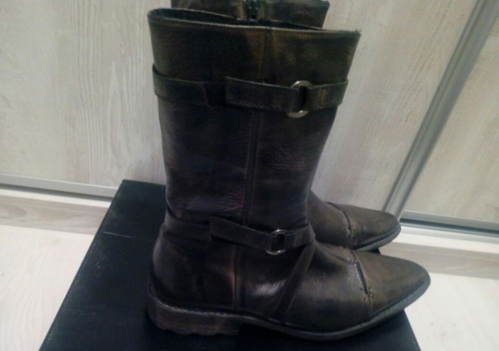 NOWE kozaki damskie-   skóra naturalna  rozmiar 39
