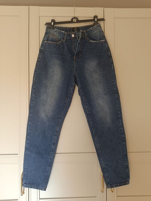 Jeansy typu "mom fit" , Missguided 40, L