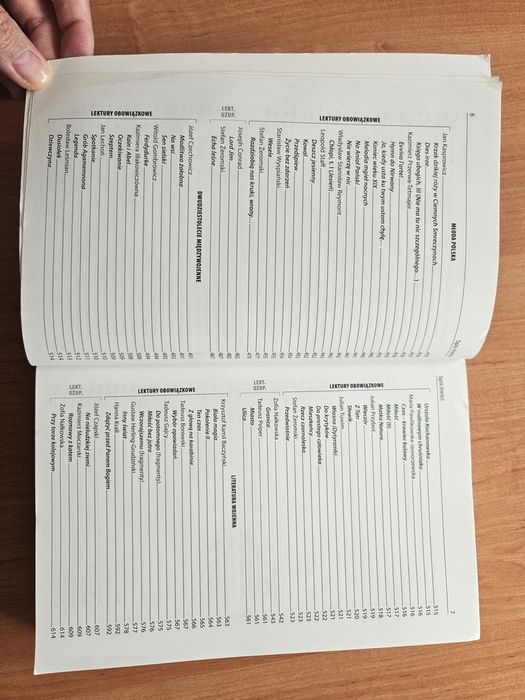 Opracowania lektur i wierszy kl. 1-4 liceum i technikum