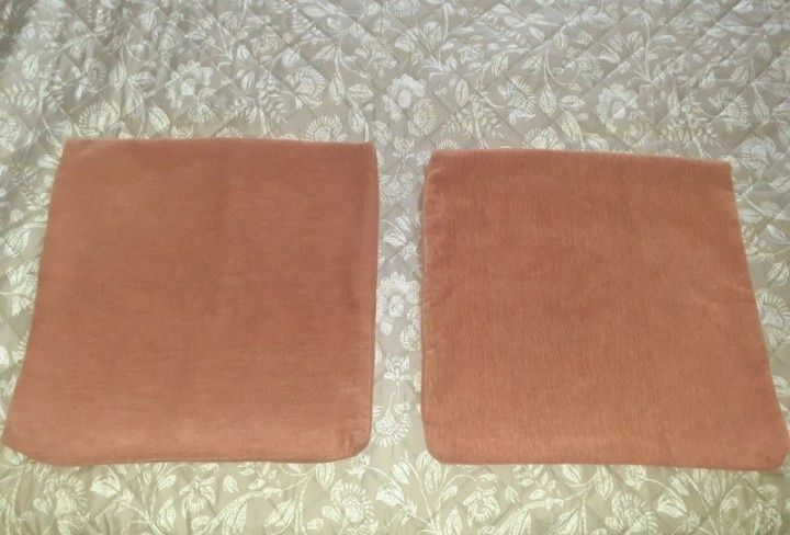 Conjunto de 2 capas de almofada laranja