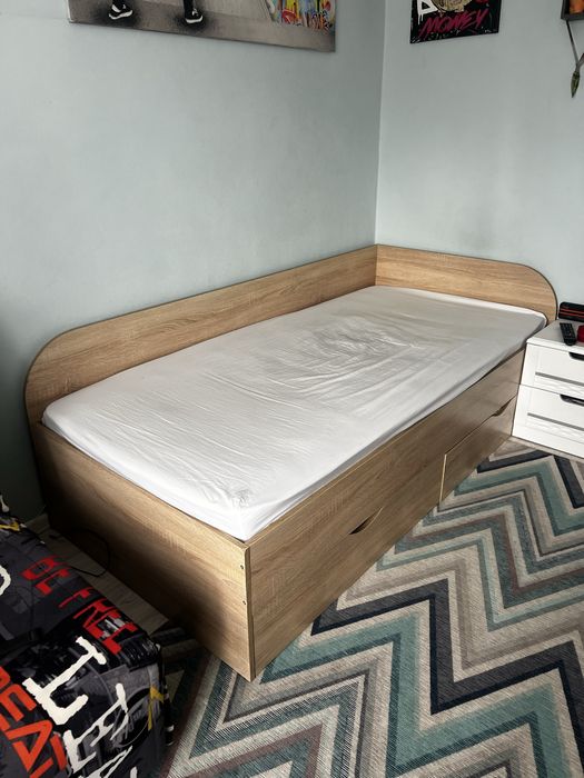 Ліжко з Ортопедичним Матрацом 190х90