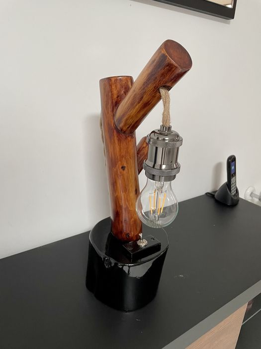 Candeeiros rústicos para mesinha de cabeceira