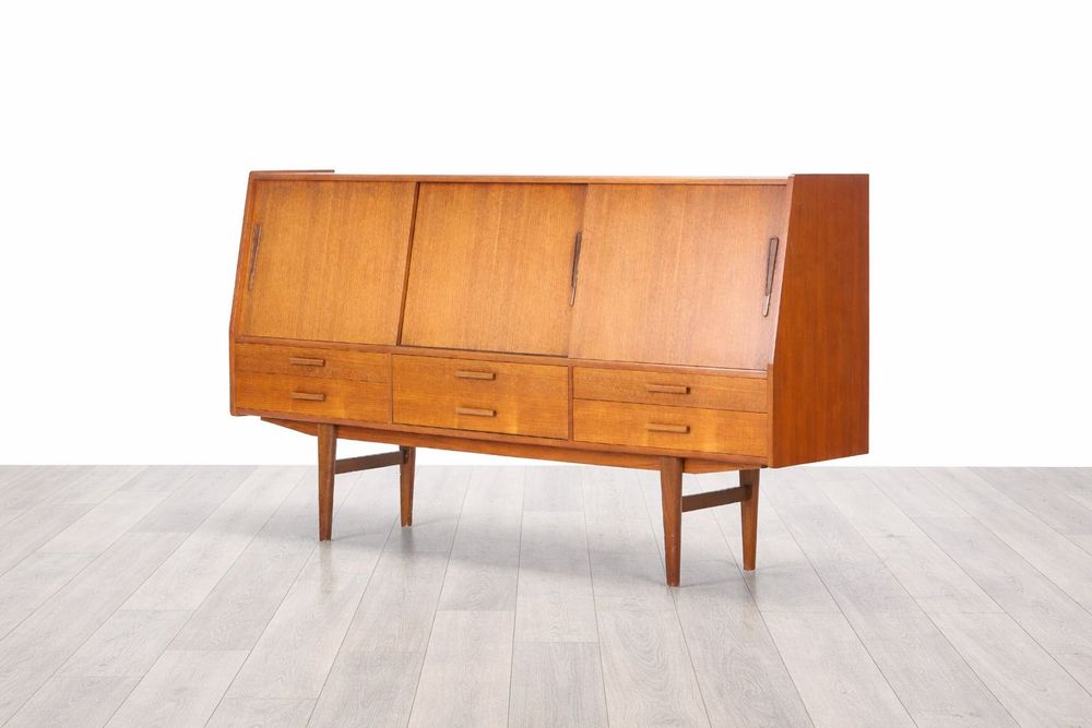 Sideboard | highboard | komoda tekowa Dania 1950s-60s vintage