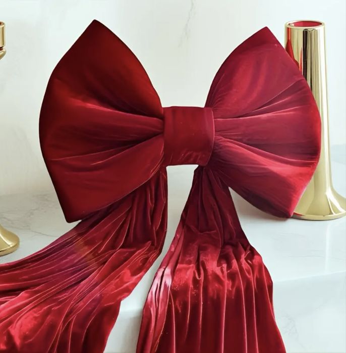 Великий різдвяний шовковий бант / Огромный бант / Рождество /Новый Год