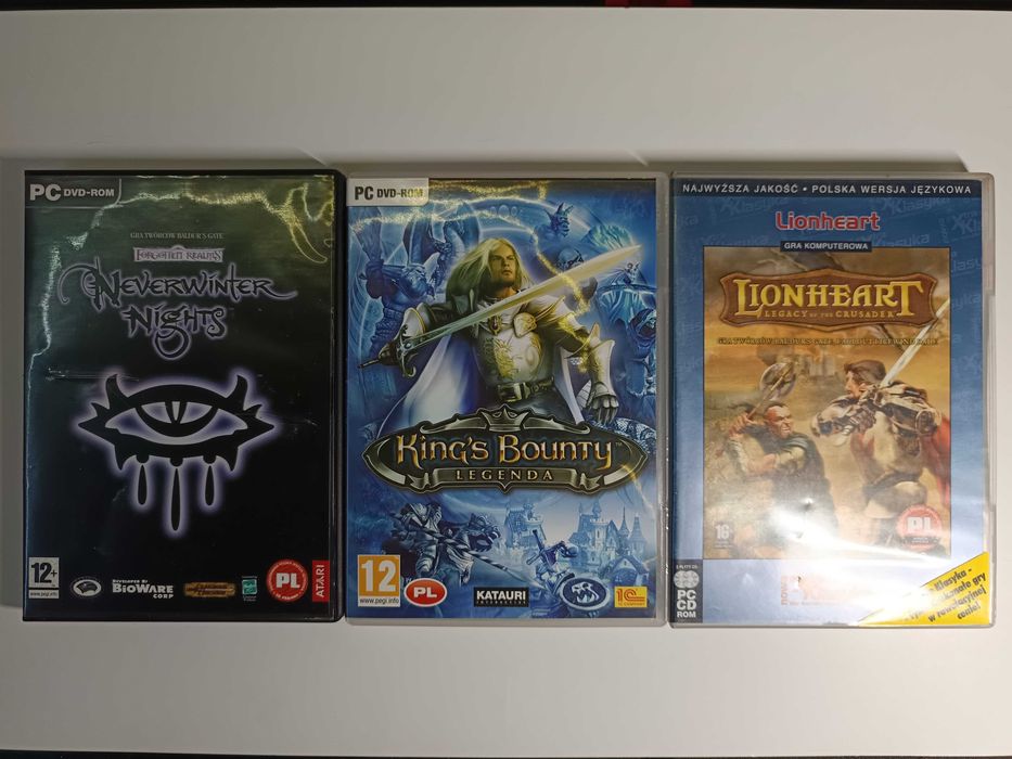 NEVERWINTER NIGHTS KING'S BOUNTY LIONHEART zestaw 3 gier polskie wydanie na PC