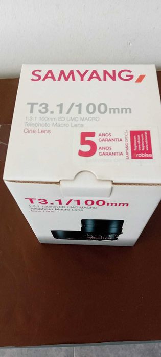 Samyang 100mm T3.1 Macro VDSLR para Canon