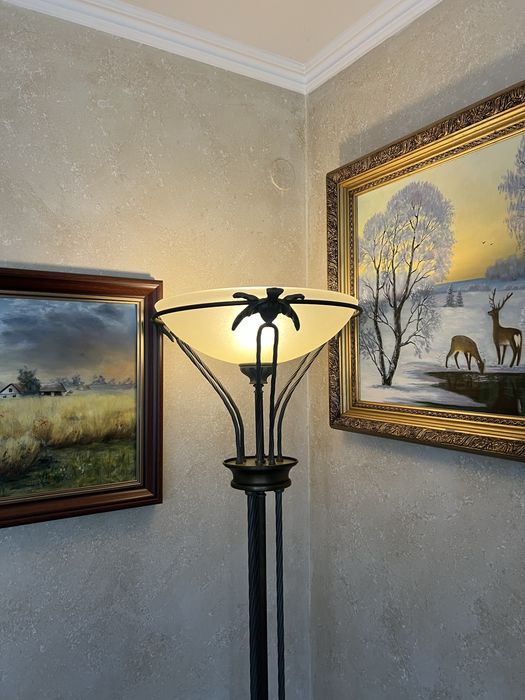 Lampa stojąca plus żyrandol