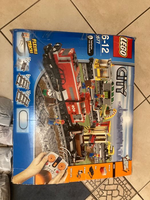 Lego City 3677 Kolejka bezprzewodowa Red Cargo Train Piekary Śląskie ...