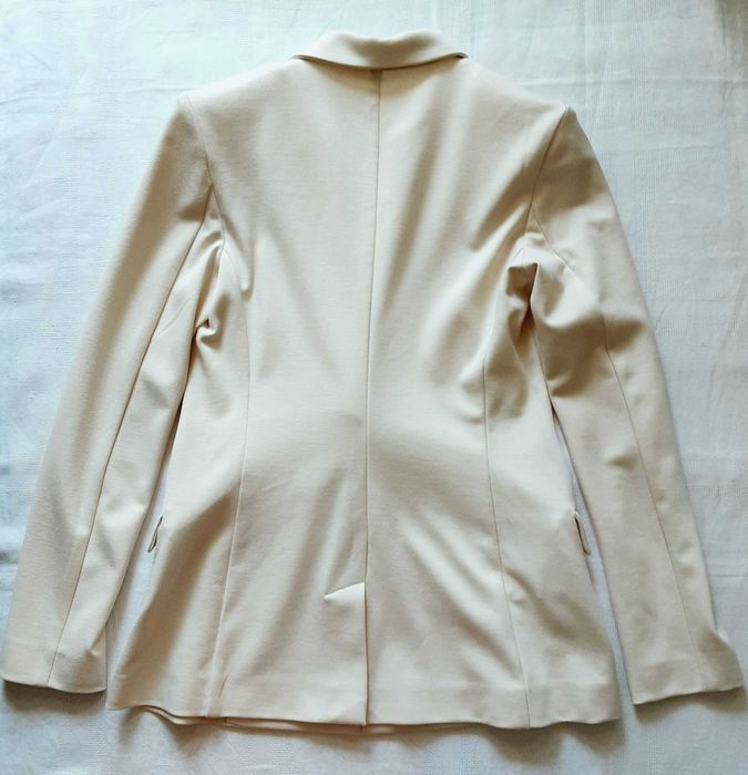 M L 38 40 Imperial włoski komplet garnitur damski śmietankowy lato