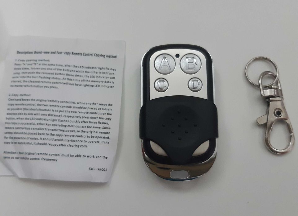 Comando Remoto 433MHz 4 Canais Novo Universal Porta Garagem Carro