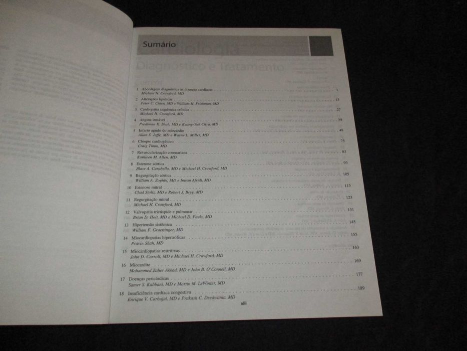 Livro Current Cardiologia Diagnóstico e Tratamento Michael Crawford