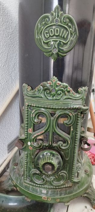 Salamandra antiga Godin 3720A em ferro fundido esmaltado
