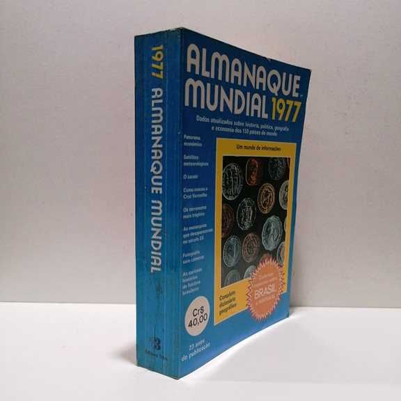 Almanaque Mundial 1977 Dicionário Geográfico