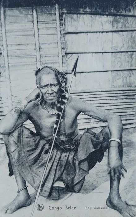 Postal Congo Belge. Chef Samkuru