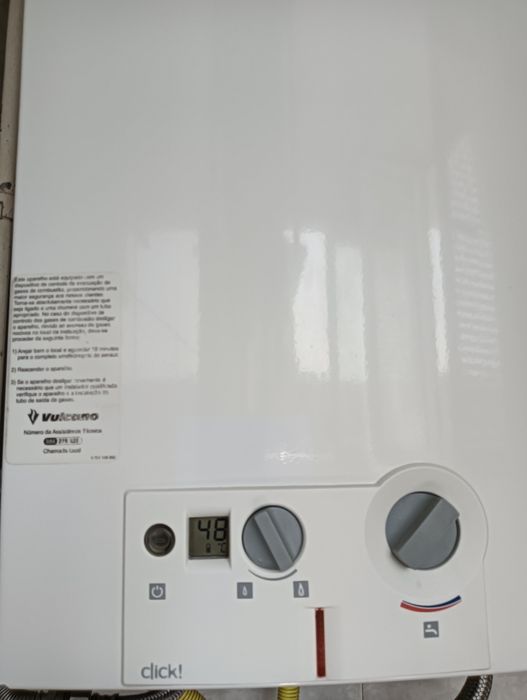 Vendo esquentador Vulcano click ventilado 11L Gás natural como novo