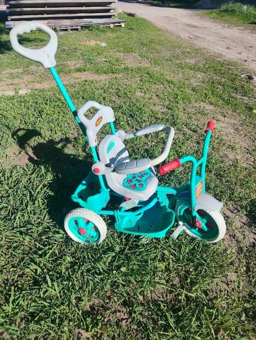 Дитячий триколісний велосипед з батьківською ручкою Тотоша
