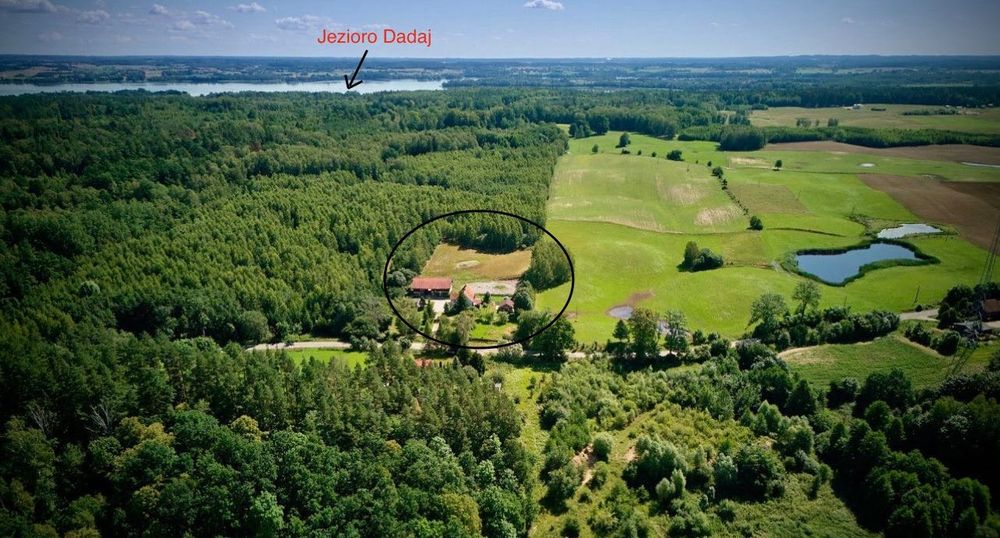 Dom na Warmii i Mazurach z sauną i banią, okolice jeziora Dadaj