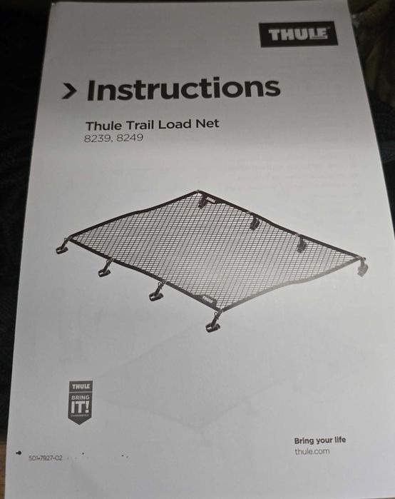 Siatka Thule 8239 i 8249 do kosza Thule Trail M lub L