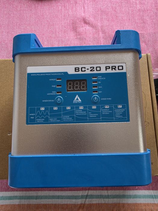 Prostownik Azo BC 20 Pro ładowarka super stan 20 A