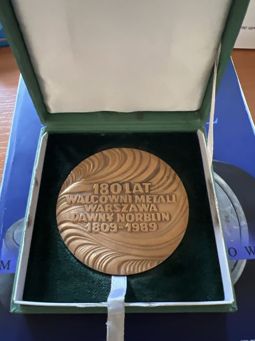 Medal 180 lat walcowni met. Warszawa