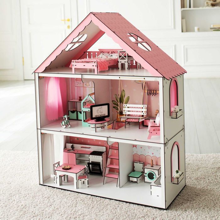 Метровий будинок для ляльок Кукольный домик для Барби Дом для кукол