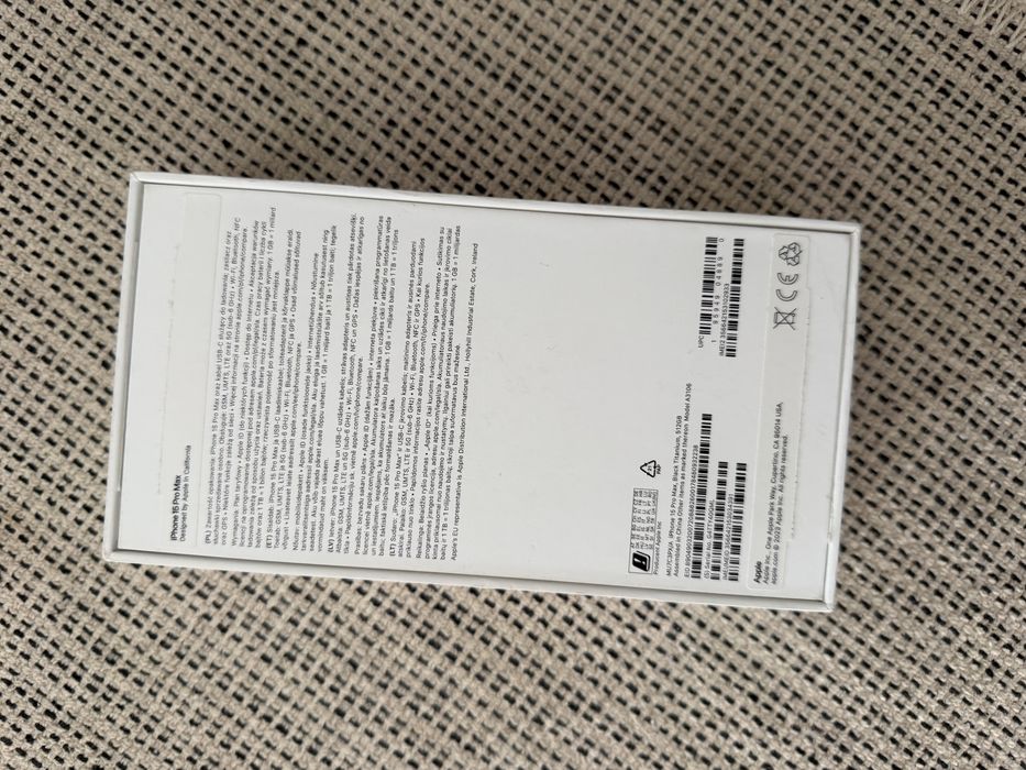 iPhone 15 pro max 512 GB black titanium
