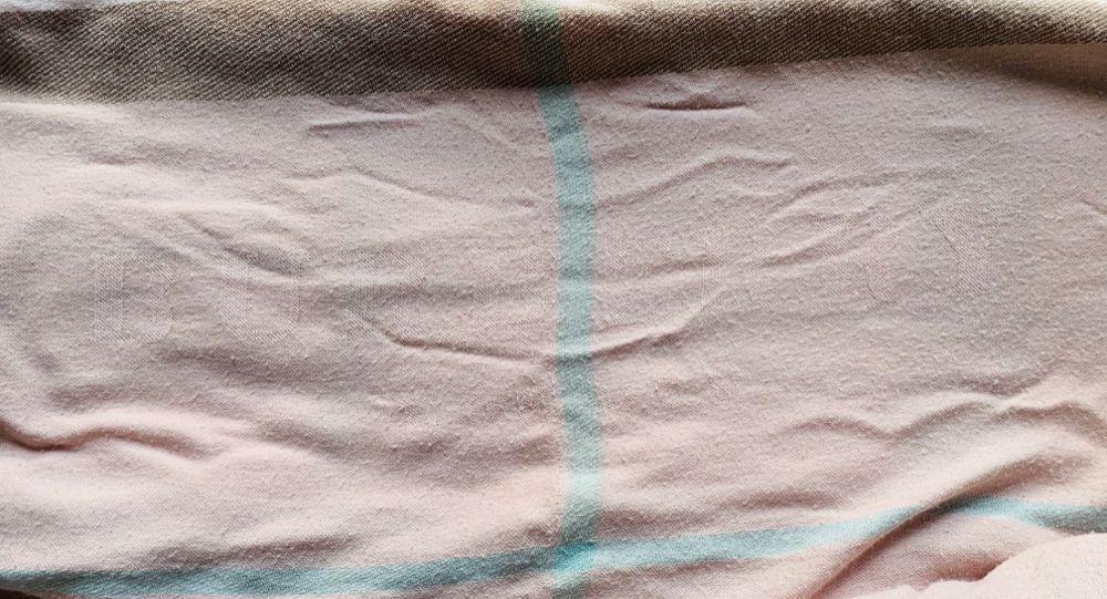 Chusta szalik damski marki BURBERRY pudrowy róż brudny róż