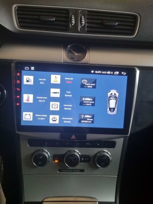 Автомагнітола для VW Volkswagen Passat B7, B6, CC на Android 13