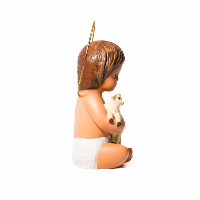 Menino Jesus com Cordeiro - 19cm de altura