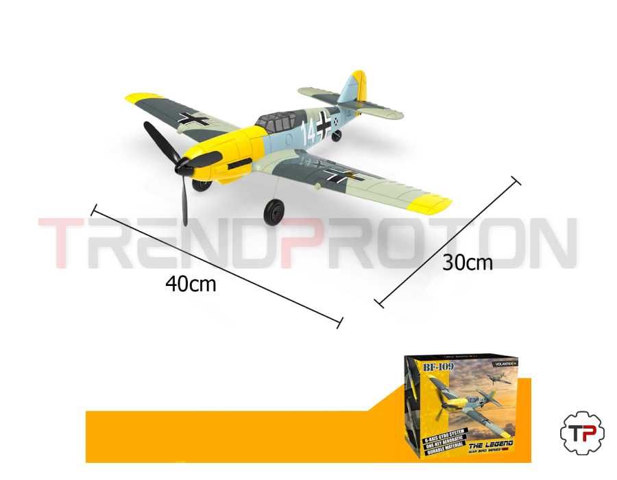 Avião caça RC Messerschmitt Bf 109 Telecomandado
