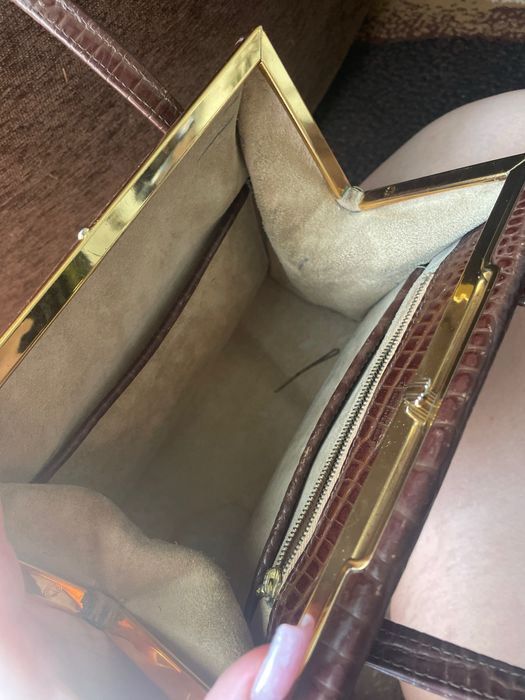 Винтажная сумка MacLaren из натуральной кожи крокодила 1960е годы