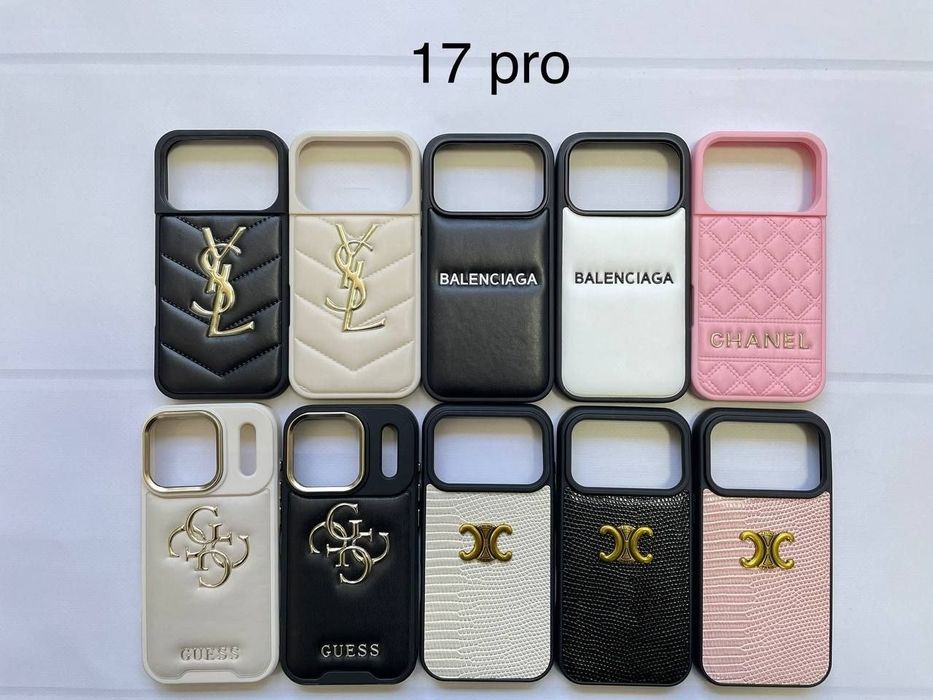 Чохол шкіряний guess iPhone Pro Max айфон 15 / 16 про Макс чехол ysl кожаный