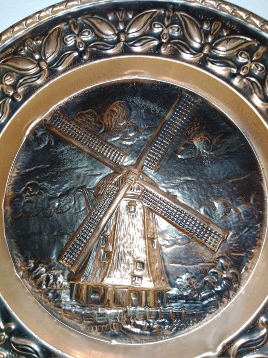 Talerz miedziany miedzioryt