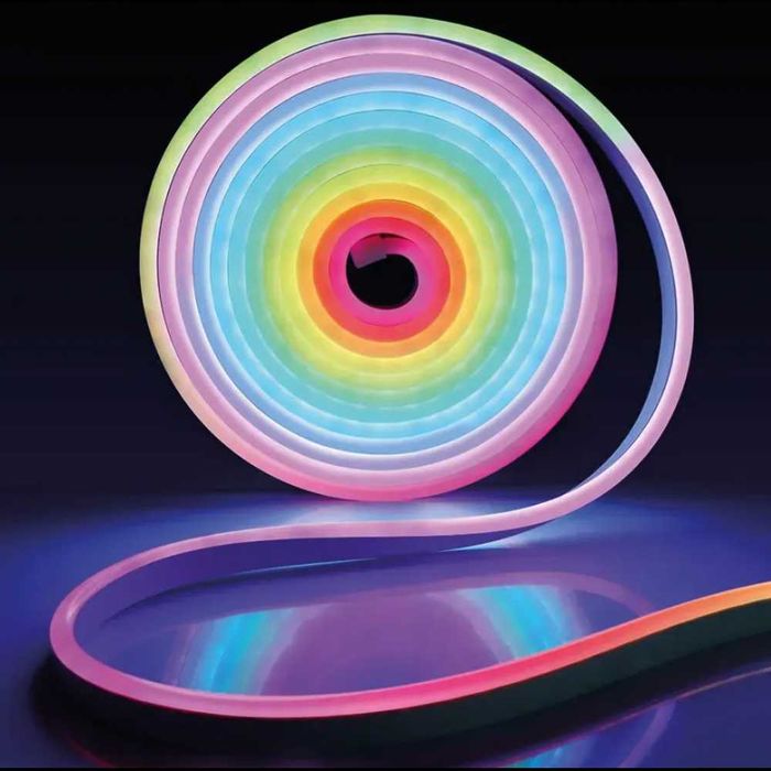 Гибкая неоновая лента RGB (5м) с Bluetooth и пультом от USB