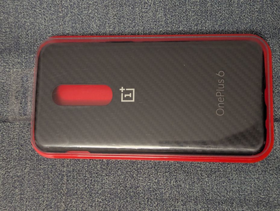 Etui Oneplus 6 - Carbon bumper case, +GRATIS