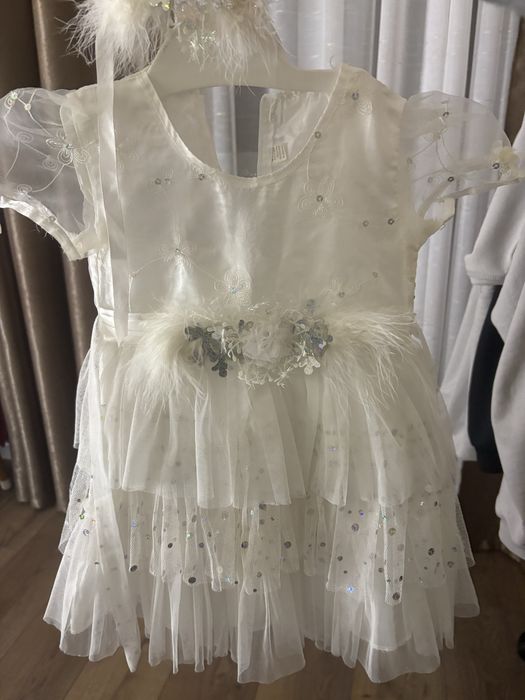 Плаття сніжинка на 2,5-3,5 рочки