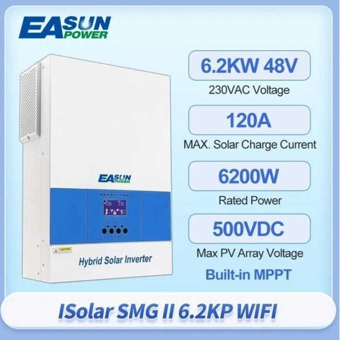 Инвертор Hybrid Solar Inverter, Аккумулятор Easun 12v 200Ah LifePO4